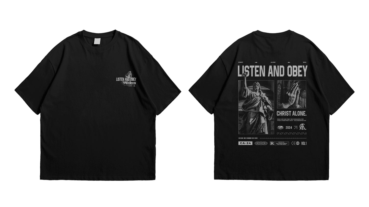 Listen and Obey 'Ecclesiastes 12:13' Graphic T-Shirt (PRE-ORDER)